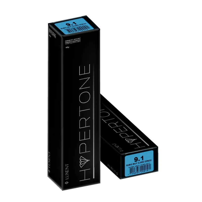 LUXENT Tinte Hypertone 9.1 Rubio Muy Claro Cenizo